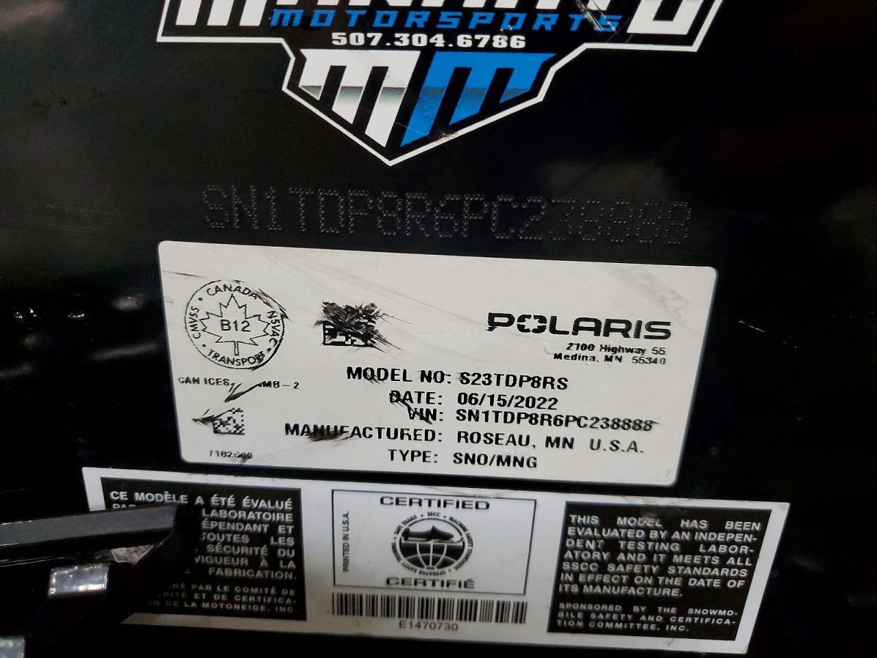2023 Polaris Matryx SWB PRO S