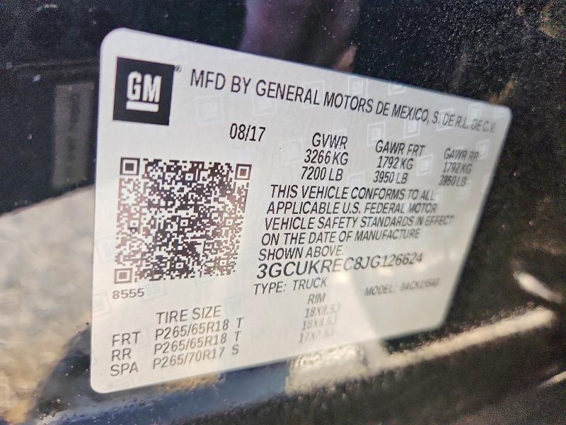 2018 Chevrolet Silverado K1500 lt