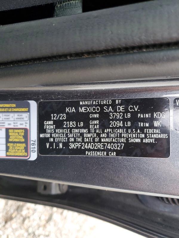 2024 KIA Forte lxs