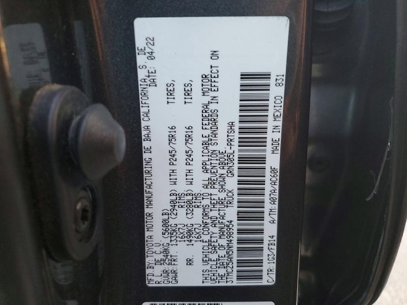 2022 Toyota Tacoma SR V6