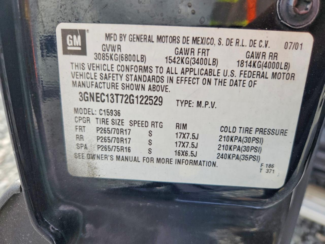 2002 Chevrolet Avalanche C1500