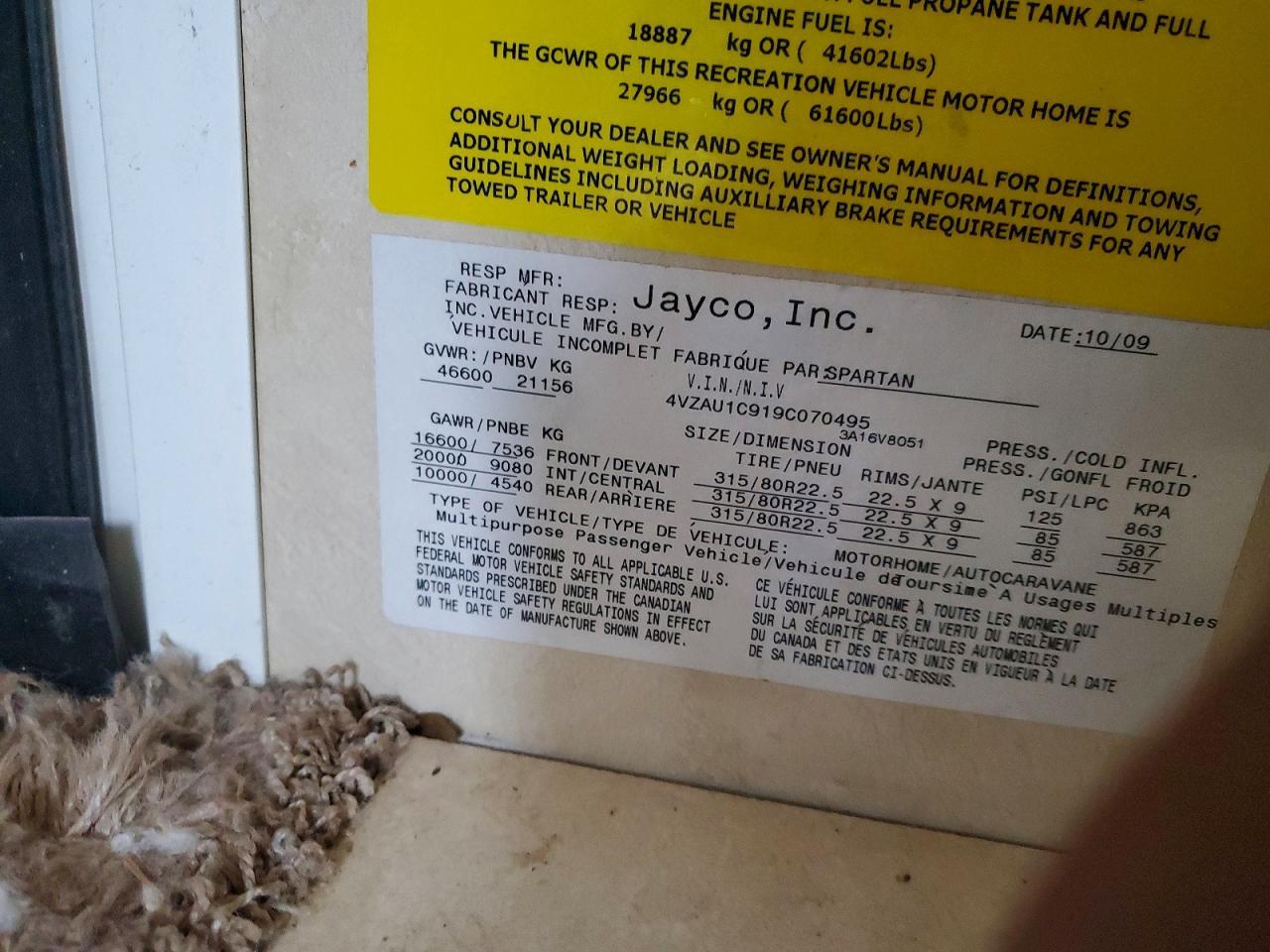 2010 Jayco 2009 Spartan K2 RV