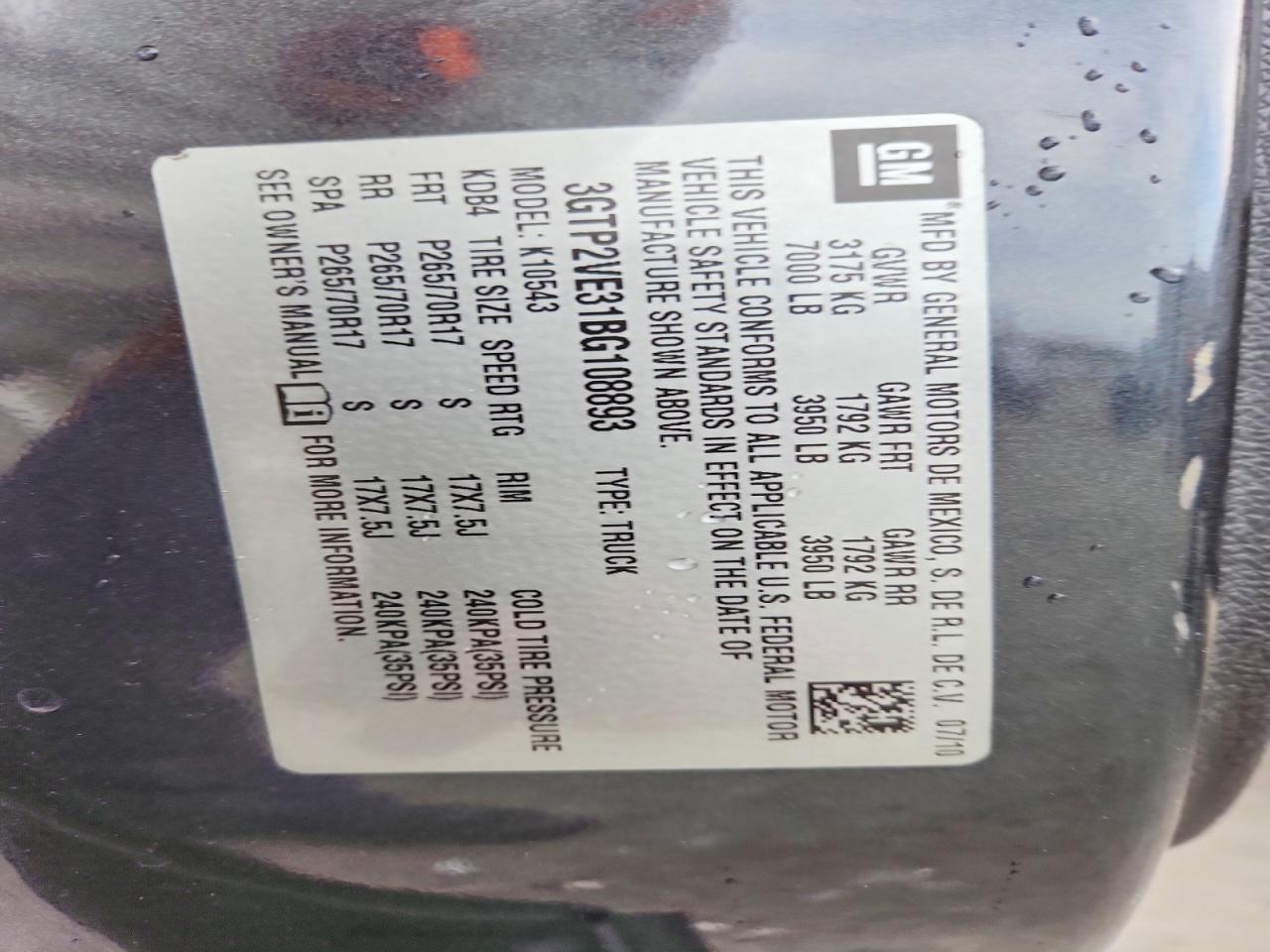 2011 GMC Sierra K1500 SLE