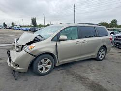Toyota Sienna salvage cars for sale: 2016 Toyota Sienna le 8-passenger