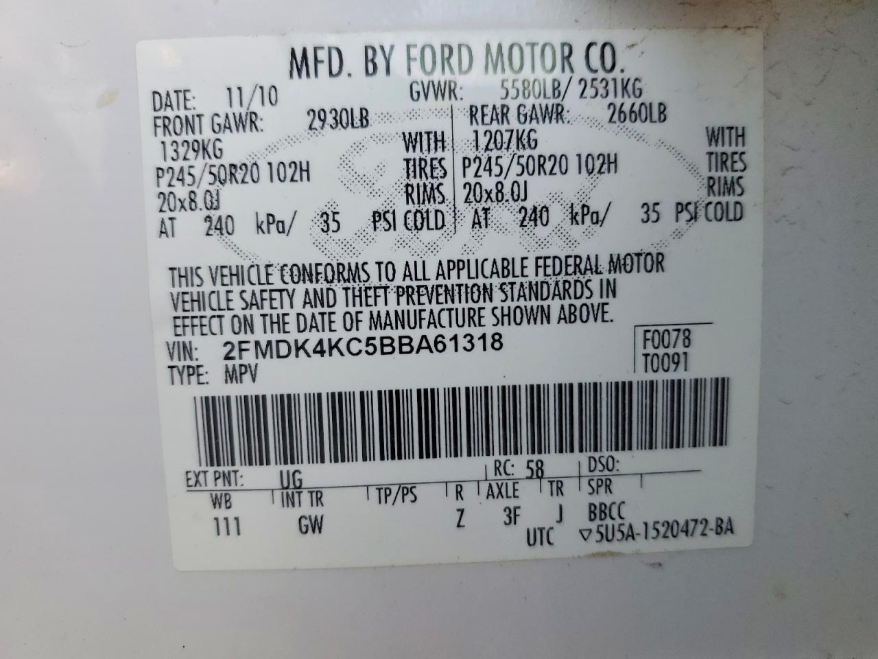 2011 Ford Edge Limited