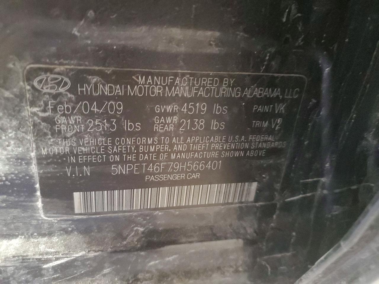 2009 Hyundai Sonata gls V6