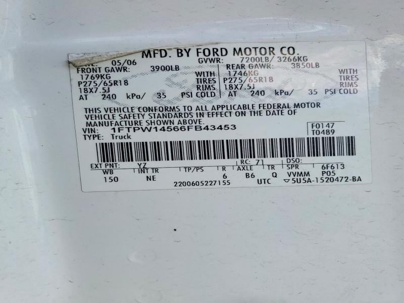 2006 Ford F150 Supercrew