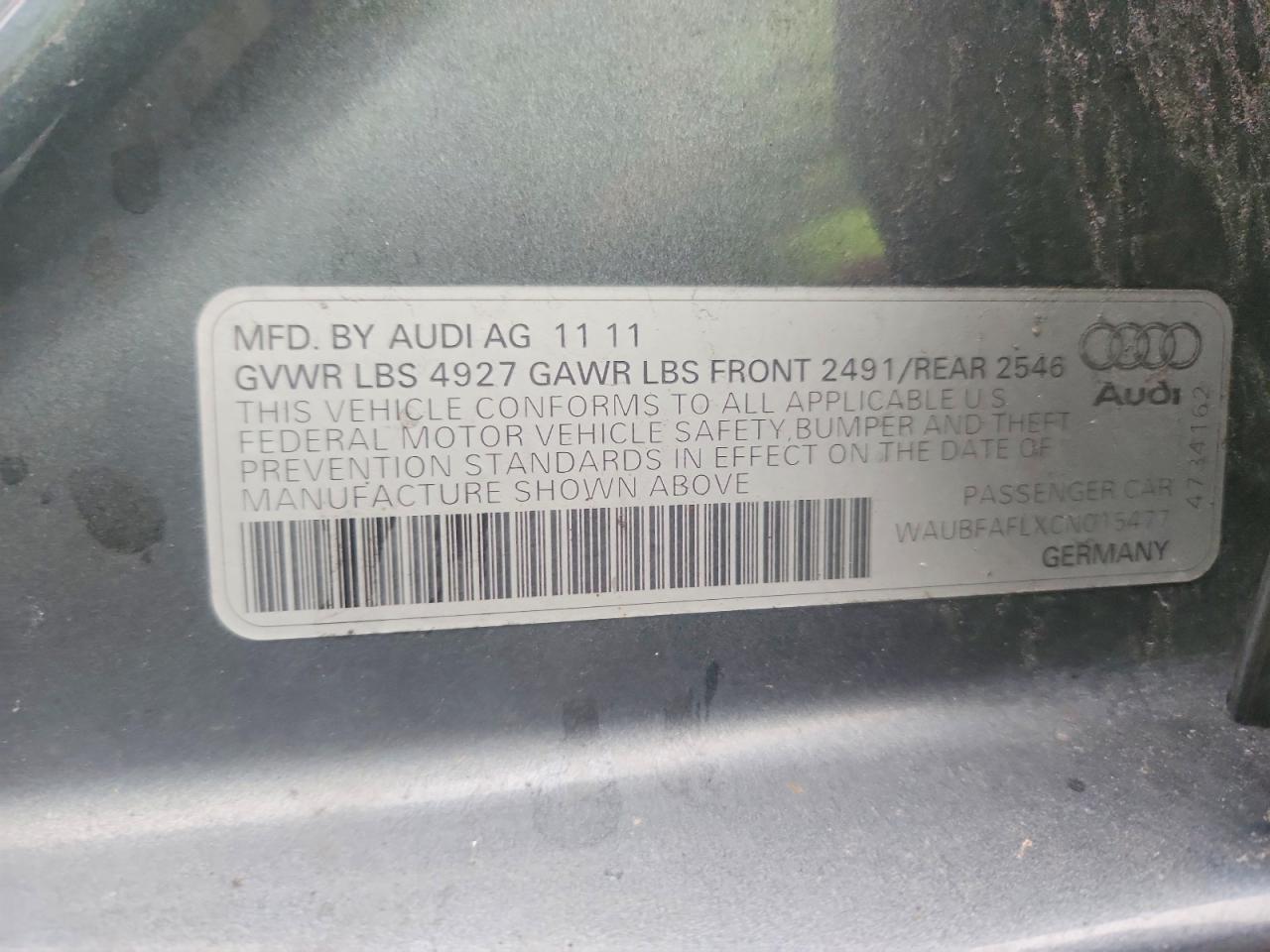 2012 Audi A4 Premium