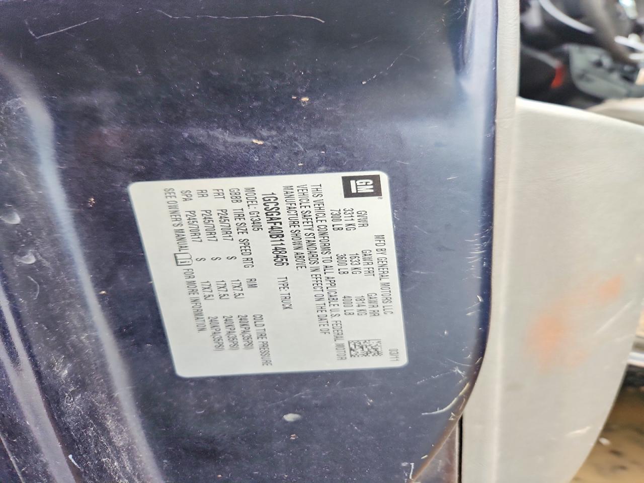 2011 Chevrolet Express G1500