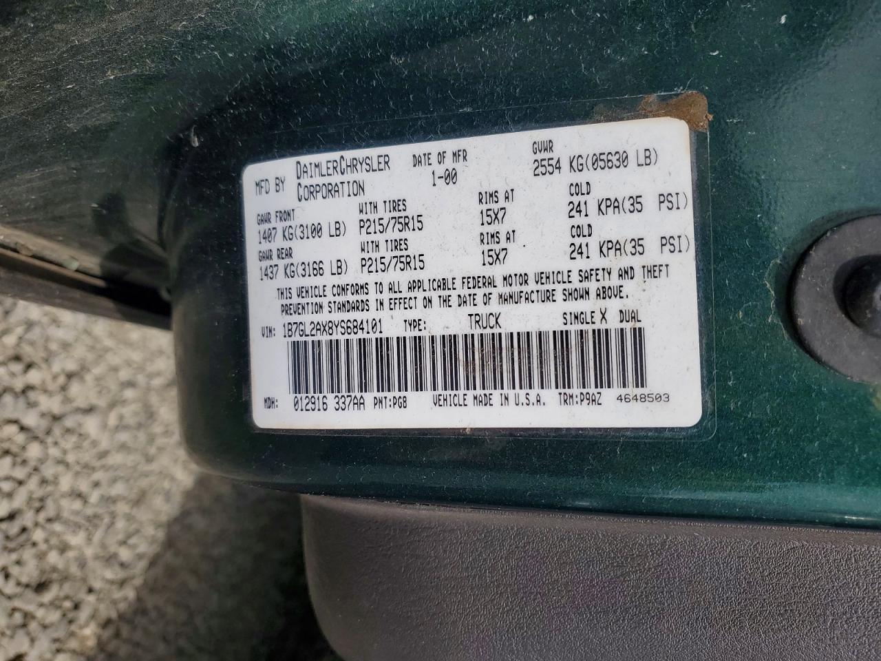 2000 Dodge Dakota Quattro