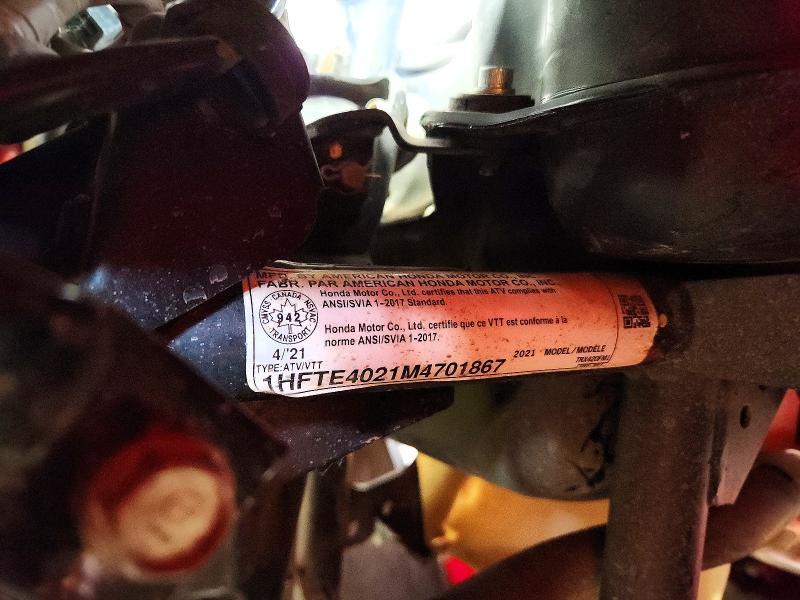 2021 Honda TRX420 FM