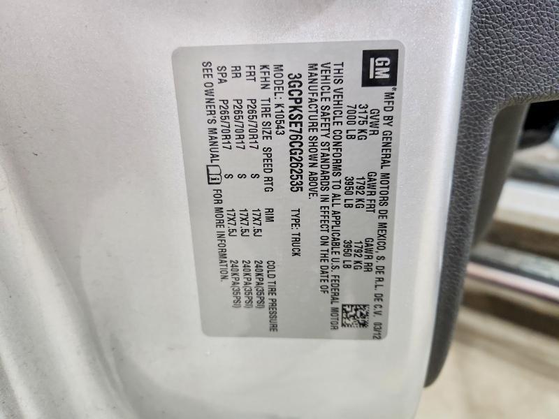 2012 Chevrolet Silverado K1500 LT