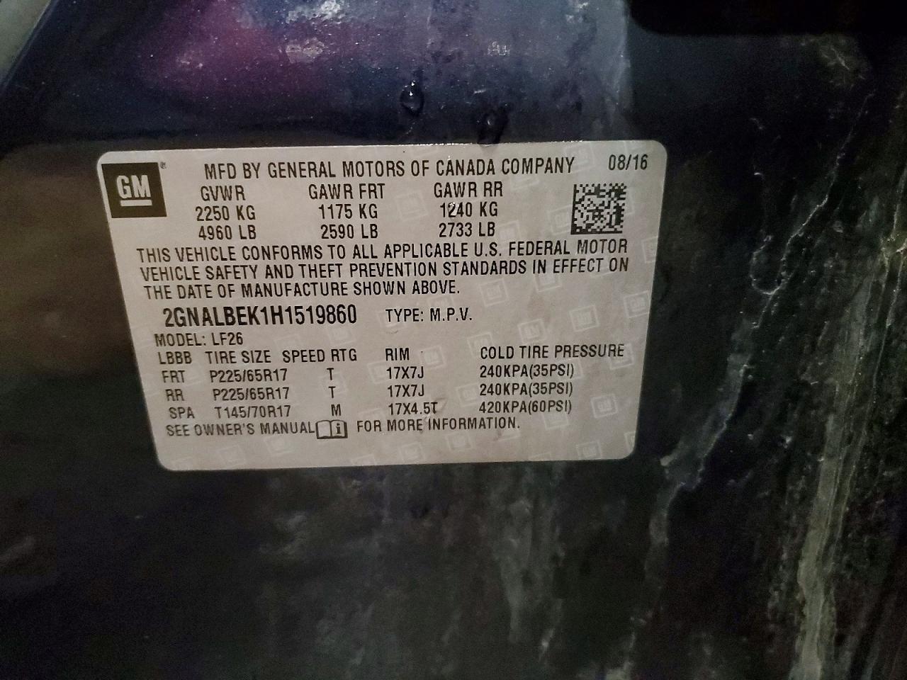 2017 Chevrolet Equinox ls