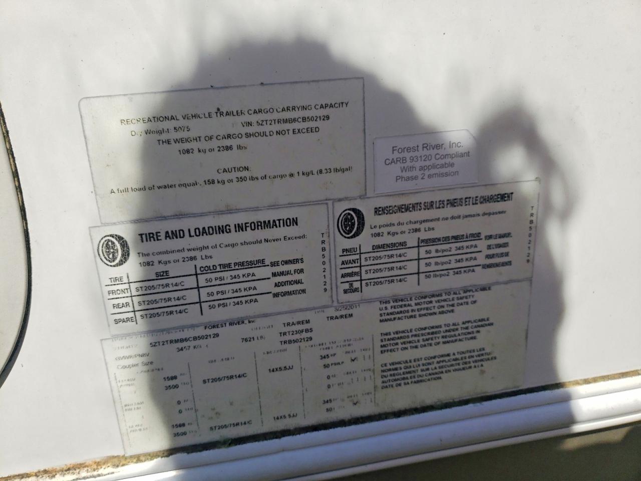 2012 Foresriver 2012 Forest River Tracer Camper