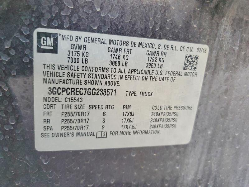 2016 Chevrolet Silverado C1500 LT
