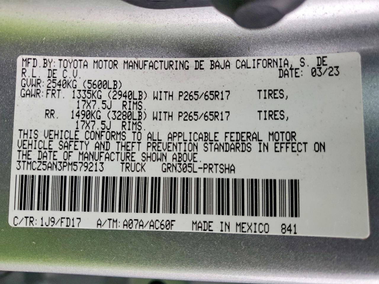 2023 Toyota Tacoma TRD Sport