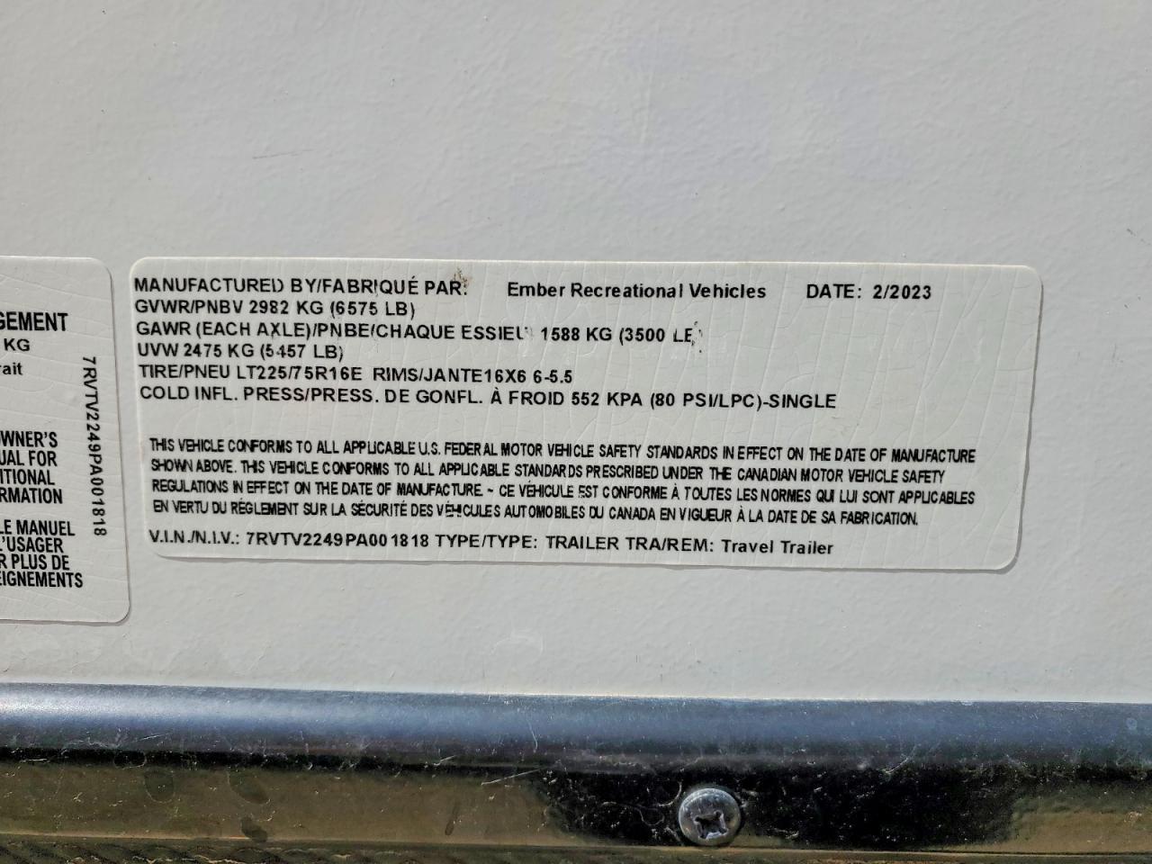 2023 Ember Overland Camper