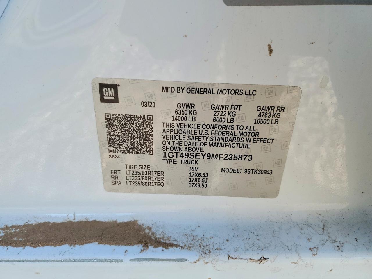 2021 GMC Sierra K3500