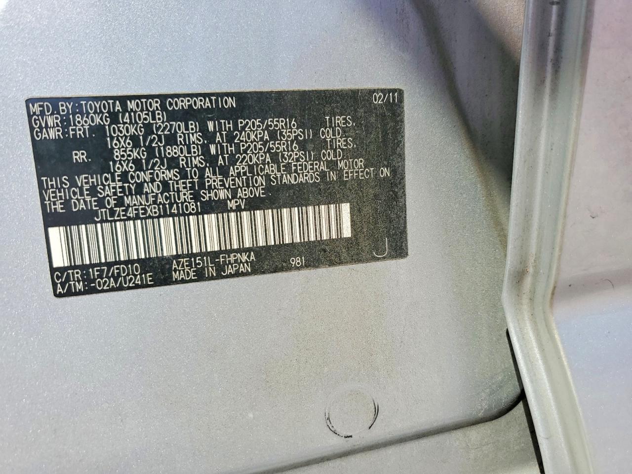 2011 Scion Xb Base