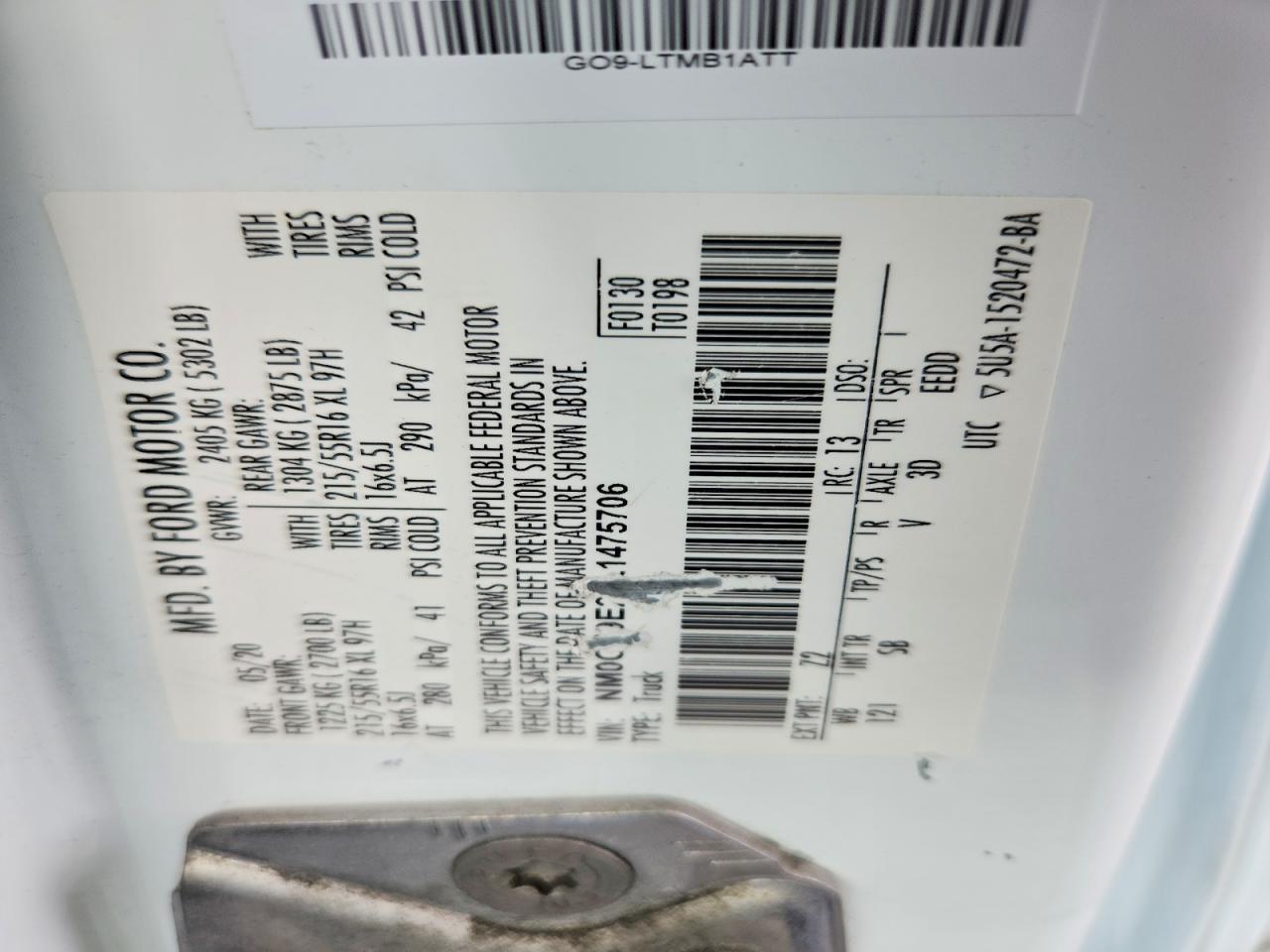 2020 Ford Transit Connect XL