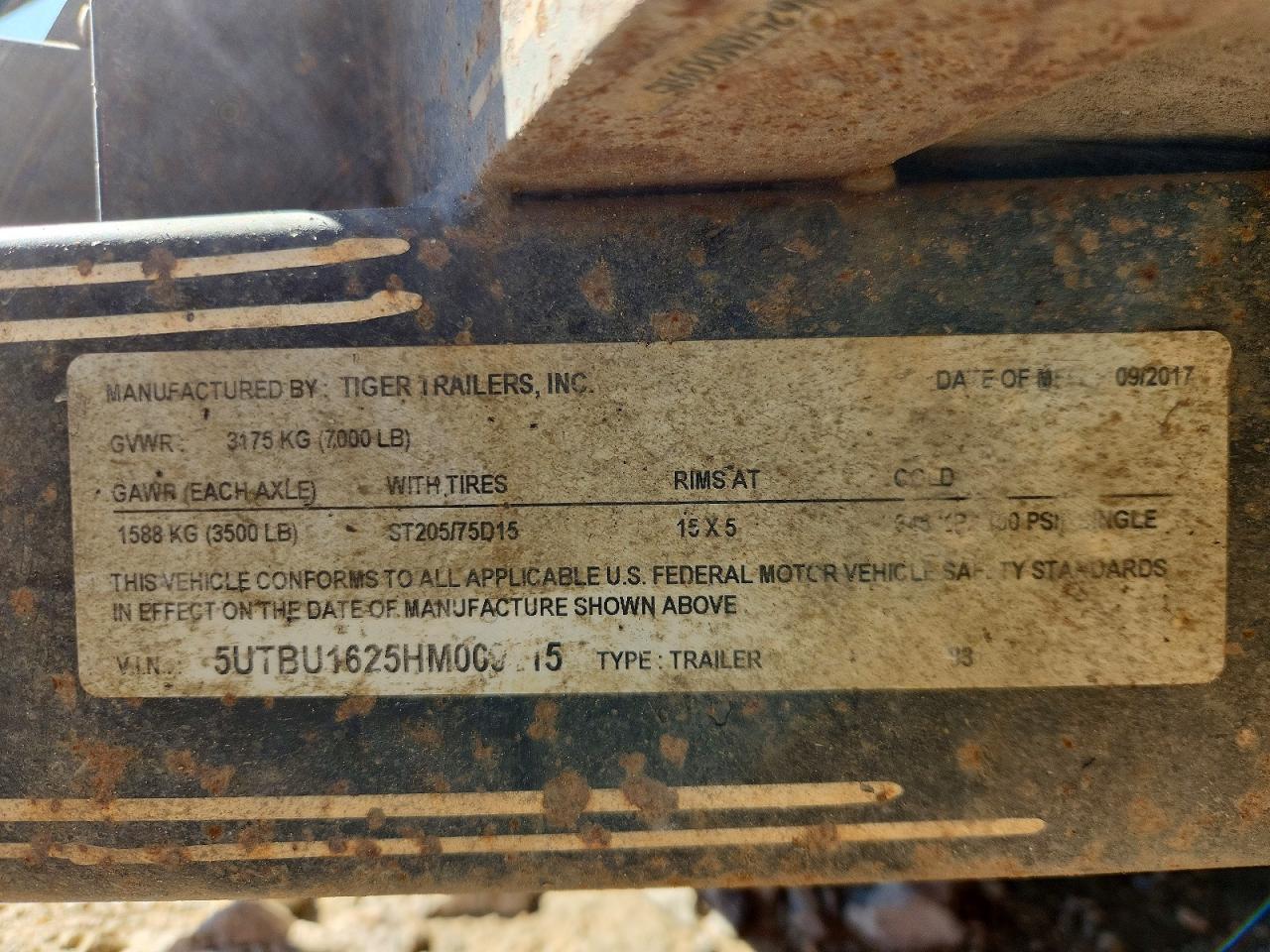 2018 Tiger Utility Trailer