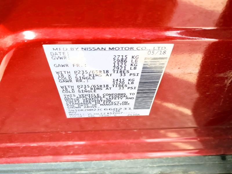 2018 Nissan Pathfinder sv