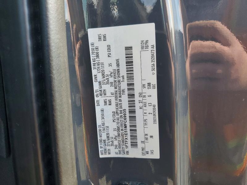2021 Ford F150 Super Cab