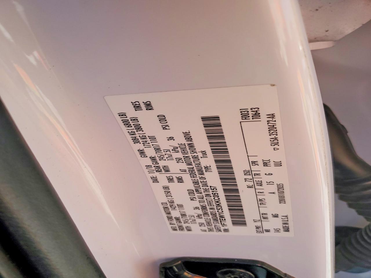 2019 Ford F150 Supercrew