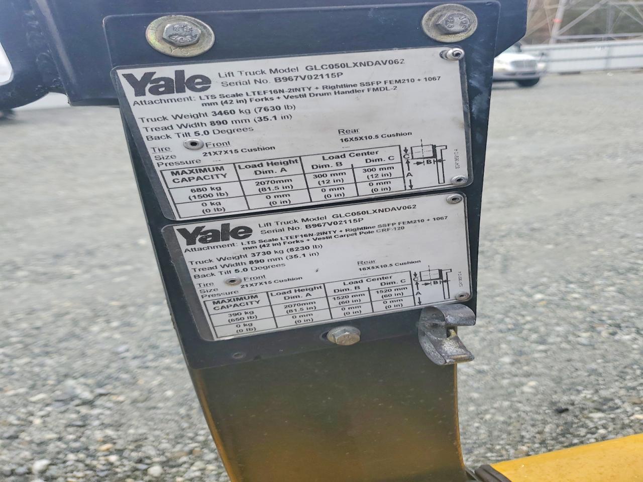 2016 Yale GLC050LXNDAV062 Forklift