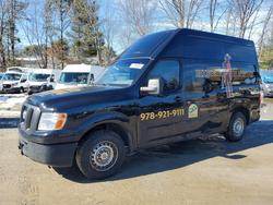 Salvage trucks for sale at North Billerica, MA auction: 2015 Nissan NV 2500 HD S
