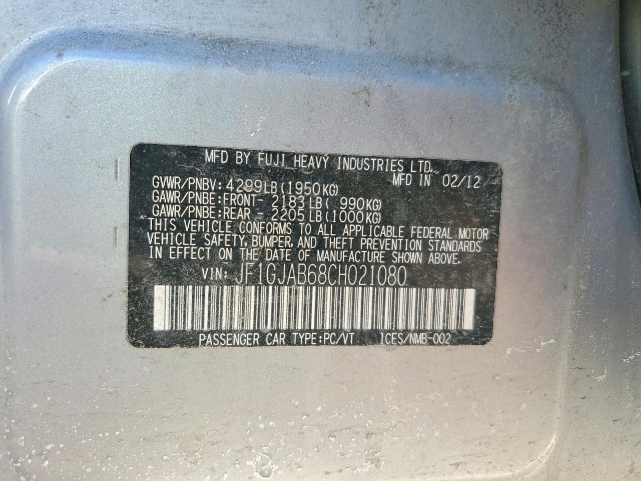 2012 Subaru Impreza Premium