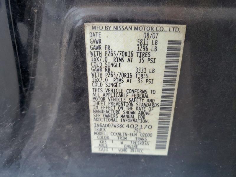 2008 Nissan Frontier SE V6