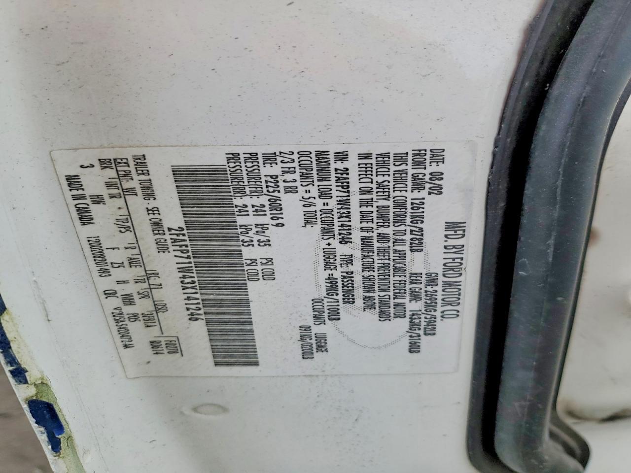 2003 Ford Crown Victoria Police Interceptor