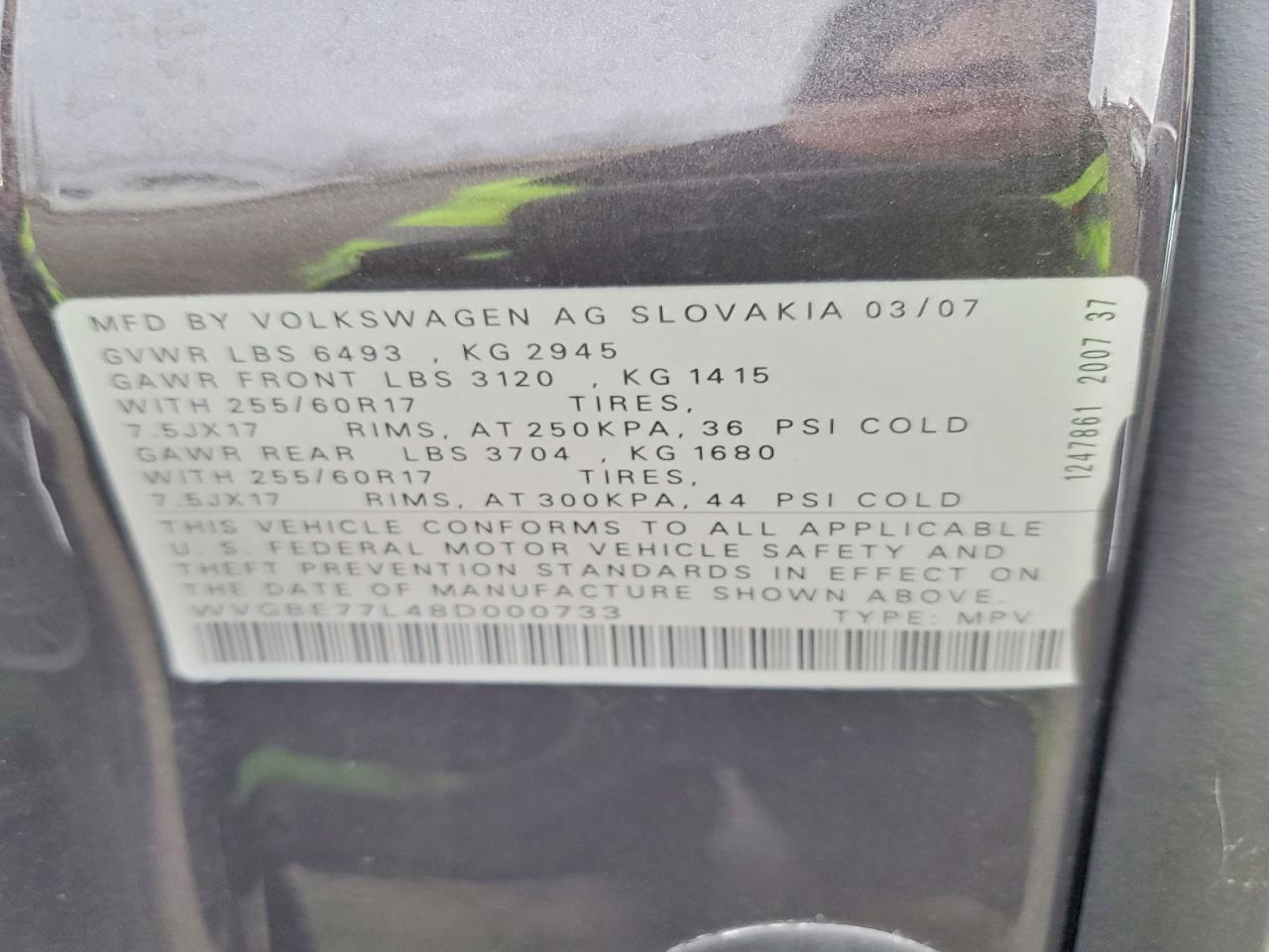 2008 Volkswagen Touareg 2 V6