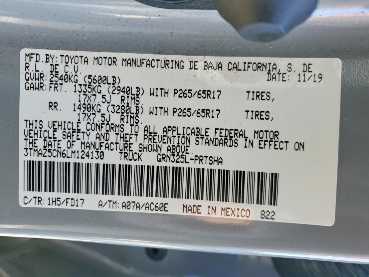 2020 Toyota Tacoma TRD Sport