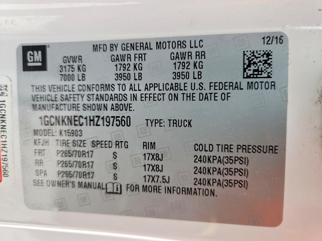 2017 Chevrolet Silverado K1500