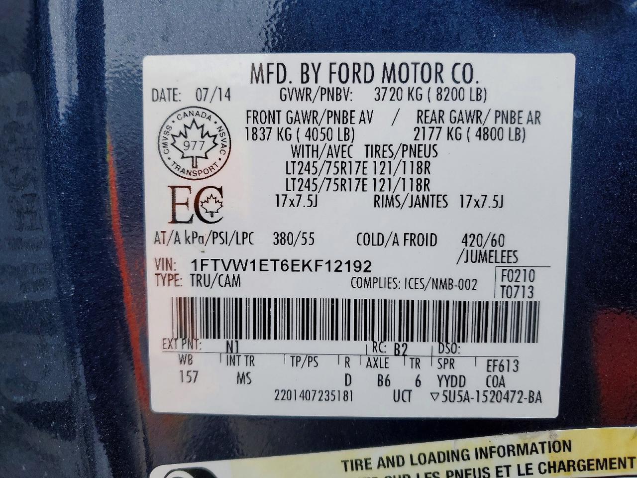 2014 Ford F150 Supercrew