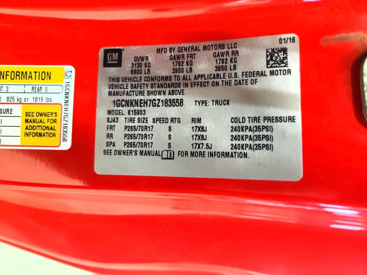 2016 Chevrolet Silverado K1500