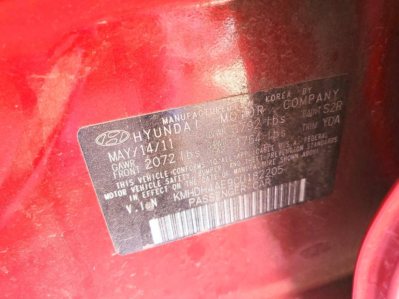 2012 Hyundai Elantra gls