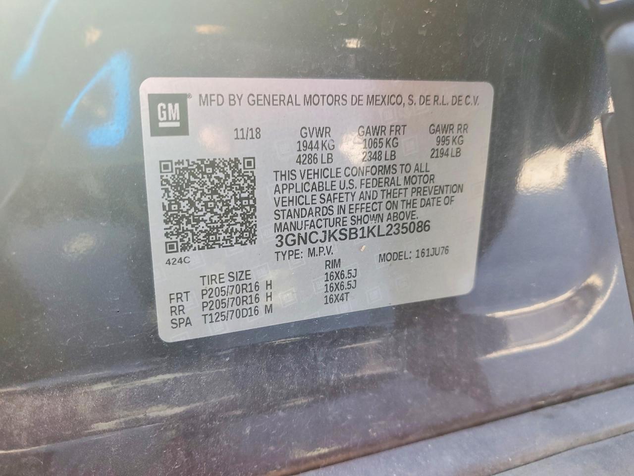 2019 Chevrolet Trax ls