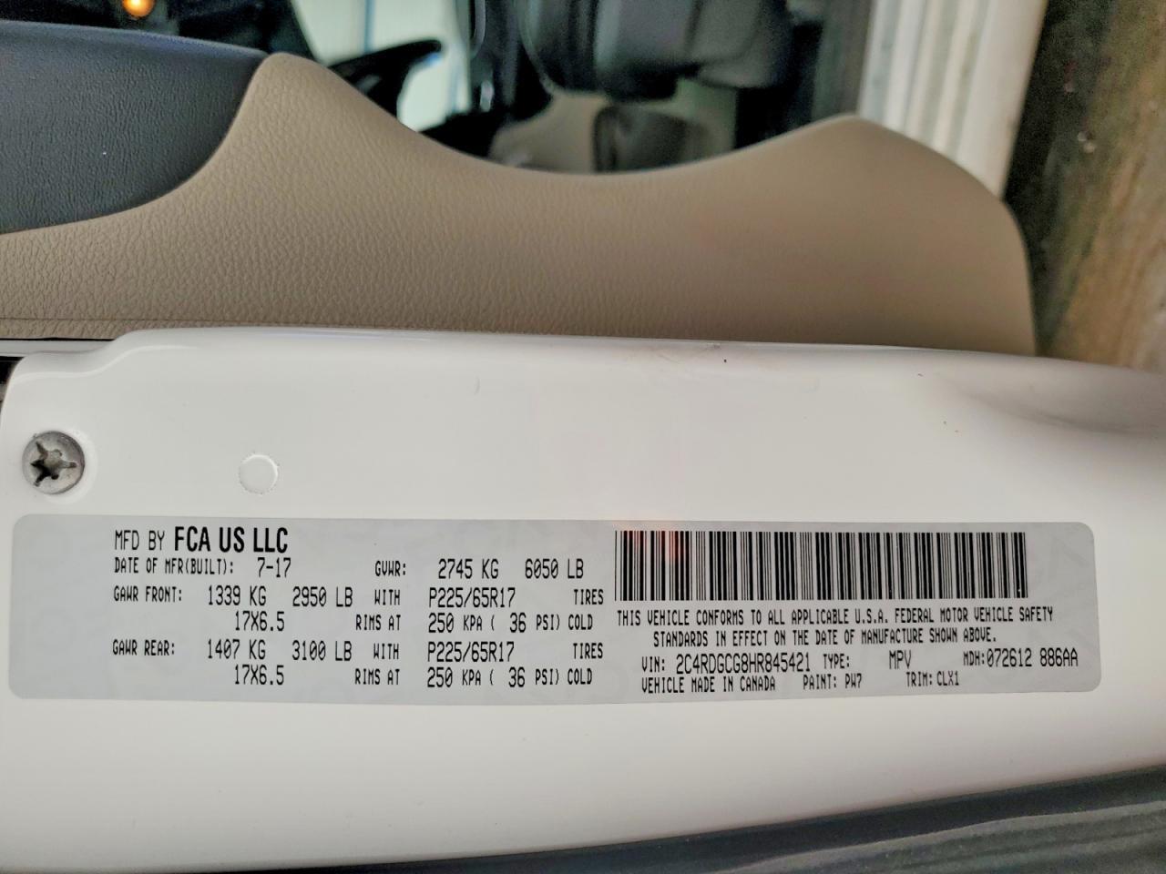 2017 Dodge Grand Caravan sxt