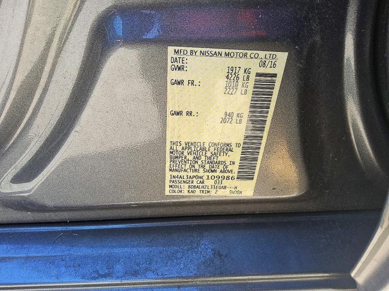 2017 Nissan Altima 2.5 sr