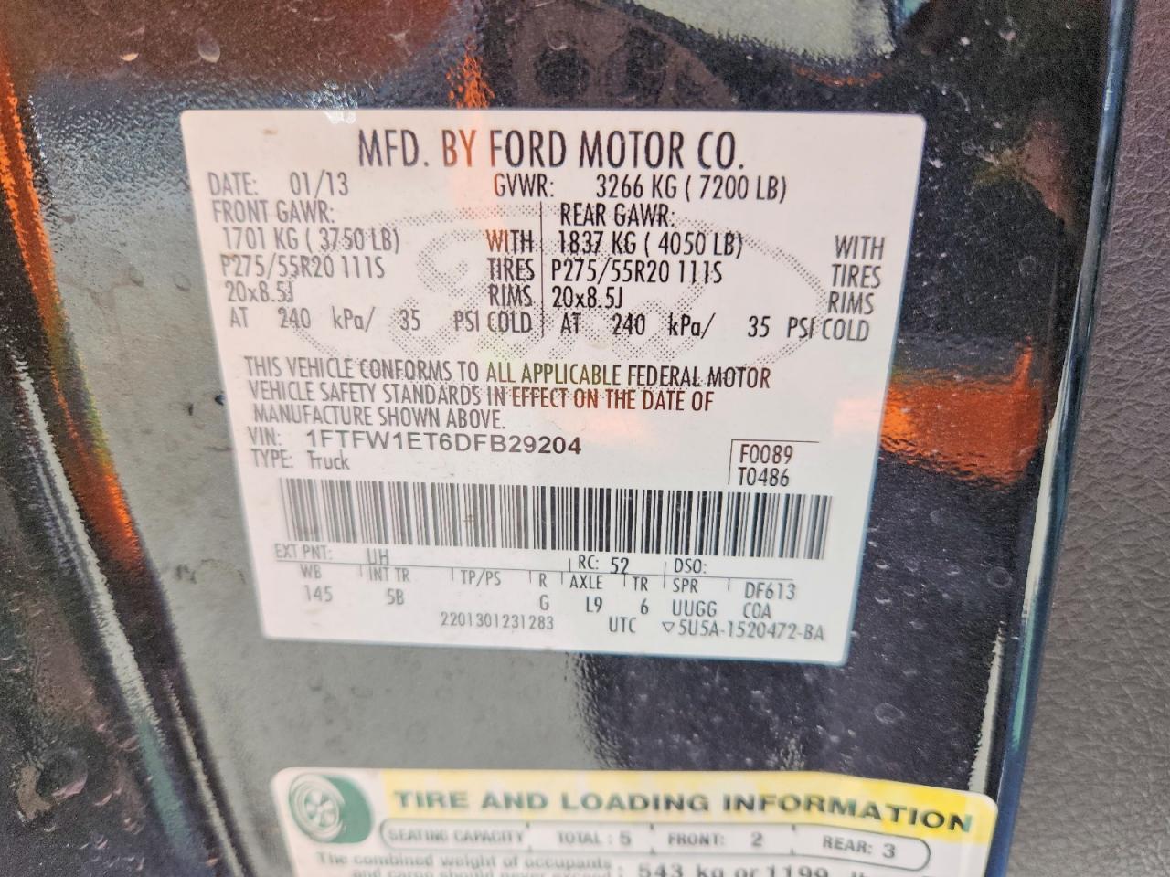 2013 Ford F150 Supercrew