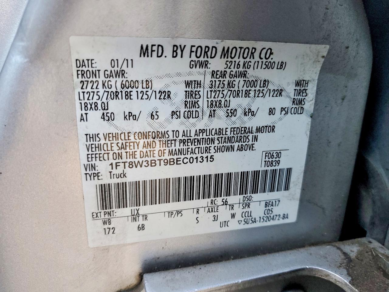 2011 Ford F350 Super Duty