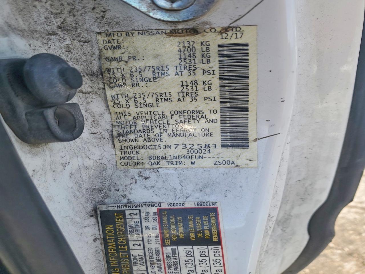 2018 Nissan Frontier S