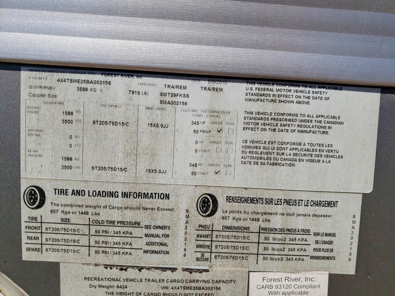 2011 Forest River Salem Towables