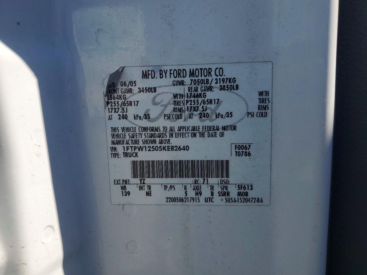 2005 Ford F150 Supercrew