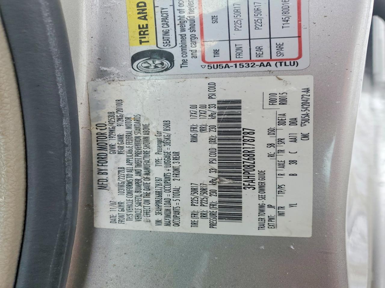 2008 Ford Fusion sel