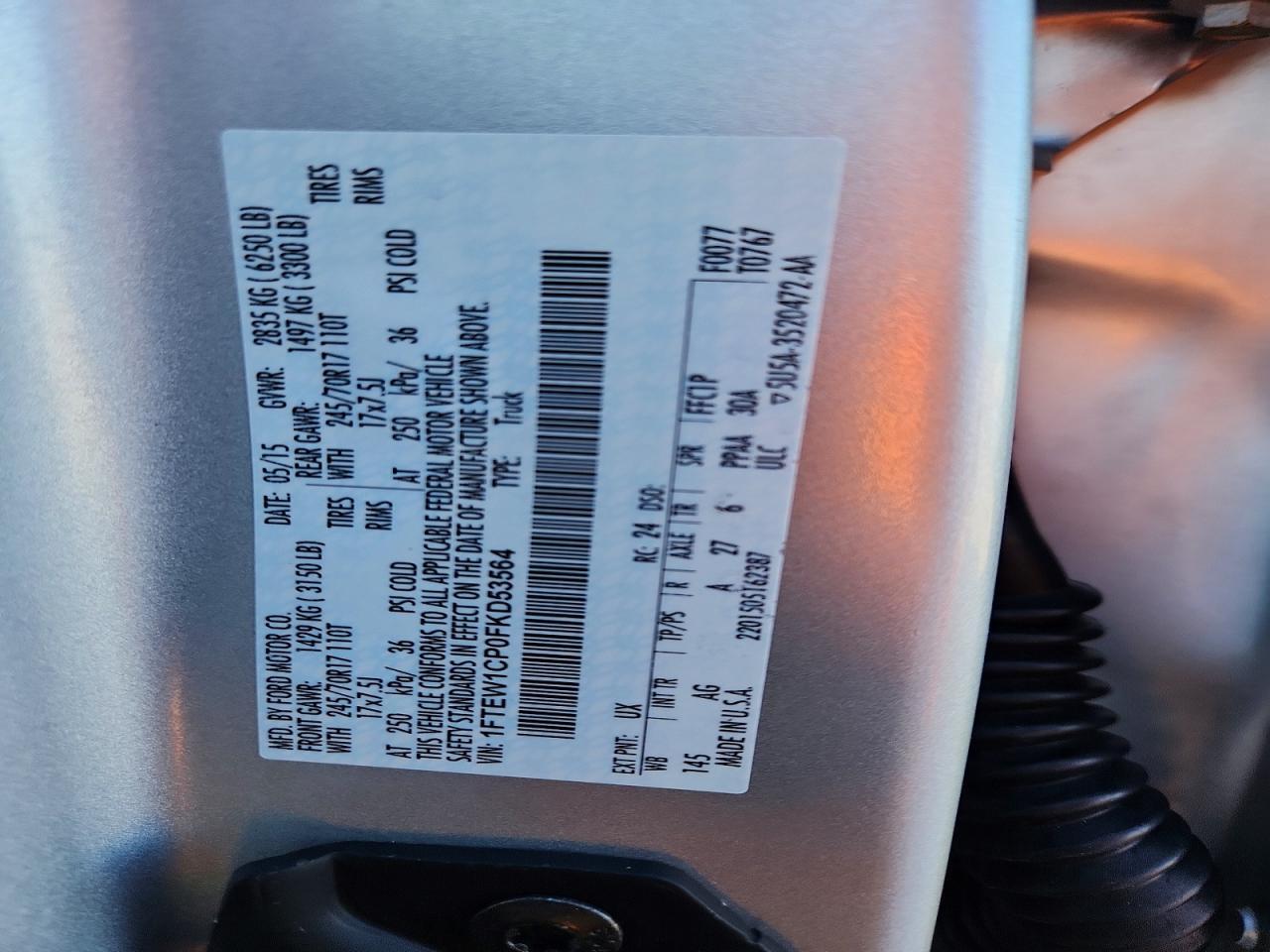 2015 Ford F150 Supercrew