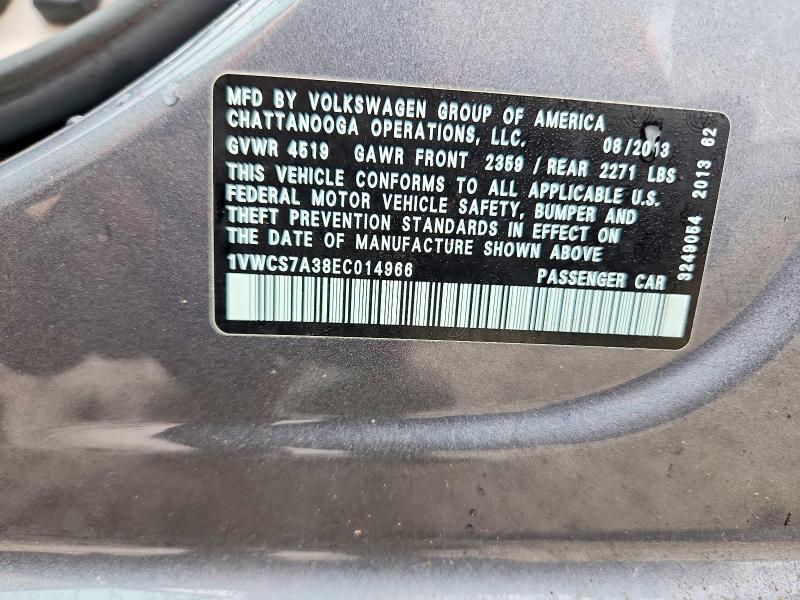 2014 Volkswagen Passat sel